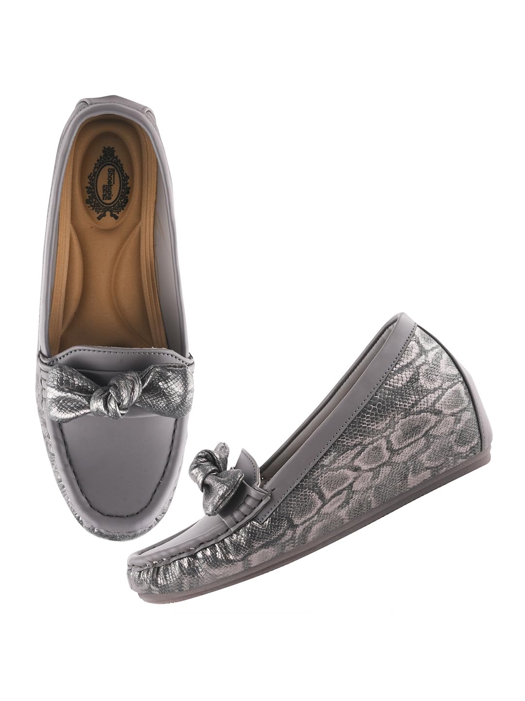 Shoetopia Womens Slip-On Loafers Grey (B0DCBDCVMV) Amazon Price History, Amazon Price Tracker