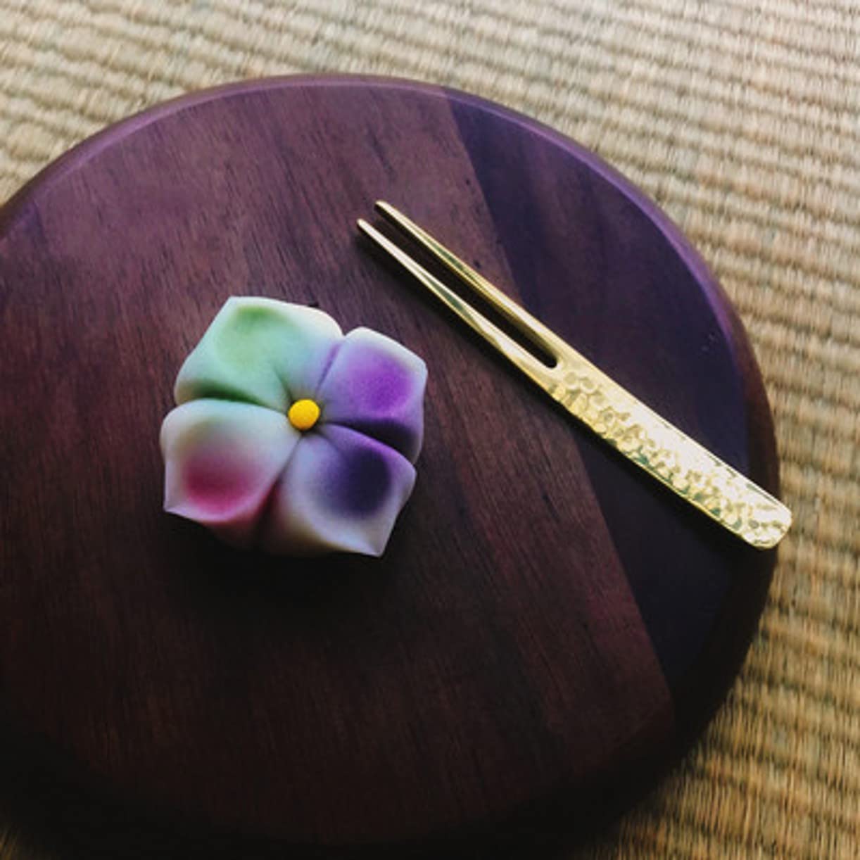 WellieSTR 1 Piece Jepanese 禾果子 Tool Stainless Fork for Baking, Dessert, DIY Soap, Wagashi,Moon Cake,Candy, Biscuit