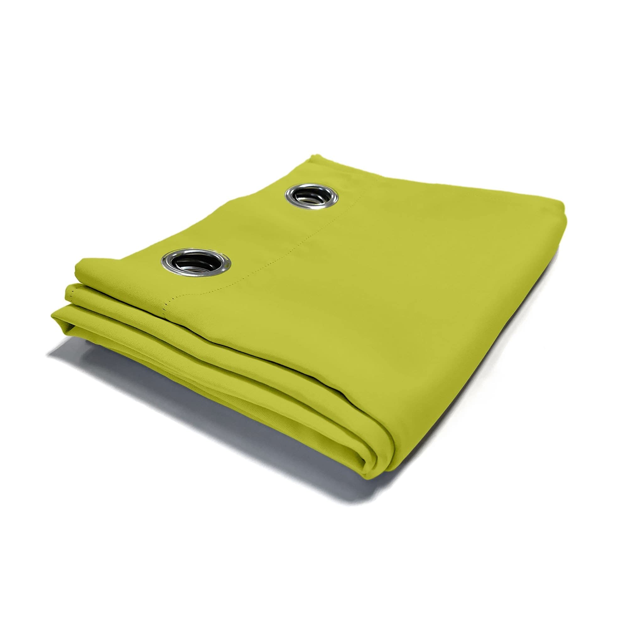 Victoria M. Aurora Cortina Opaca con Efecto Térmico, Cortina Insonorizante con Ojales, 140 x 245 cm, Verde Claro, Set de 2