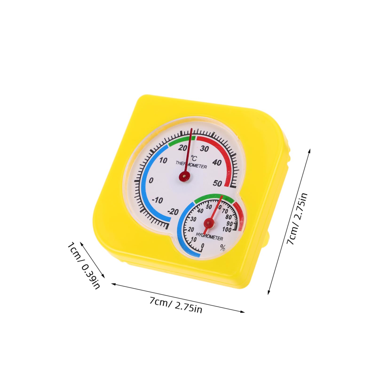 ifundom 2 Pcs High Precision Temperature Humidity Gauge for Wall Mount Desktop for Home Refrigerator and Greenhouse Monitoring
