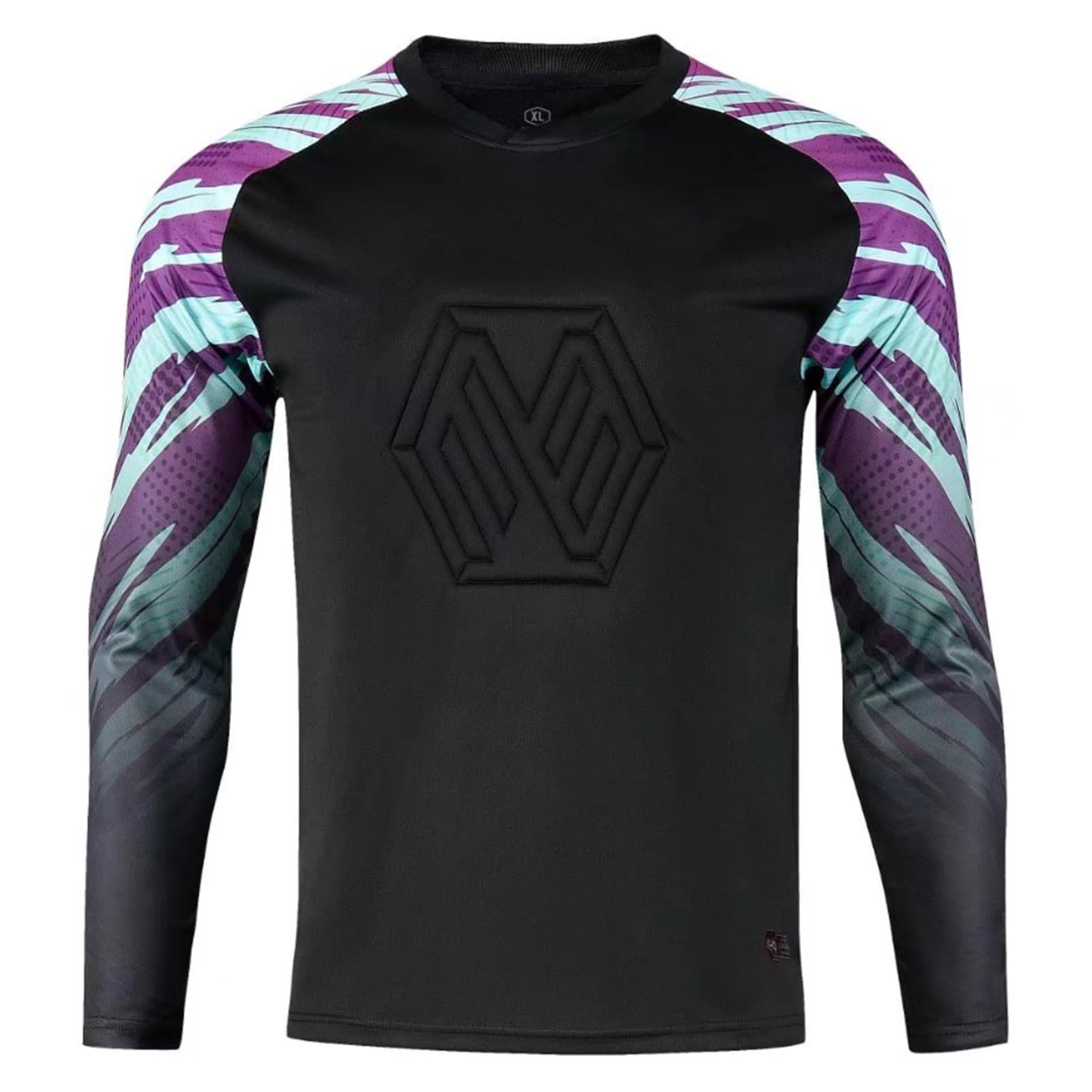 inhzoy Maglia da Portiere Uomo Divisa Portiere Completino di Maglietta e Pantaloni Sportivi Jersey Maglia da Allenamento Goalkeeper Set Tuta da Portiere di Calcio