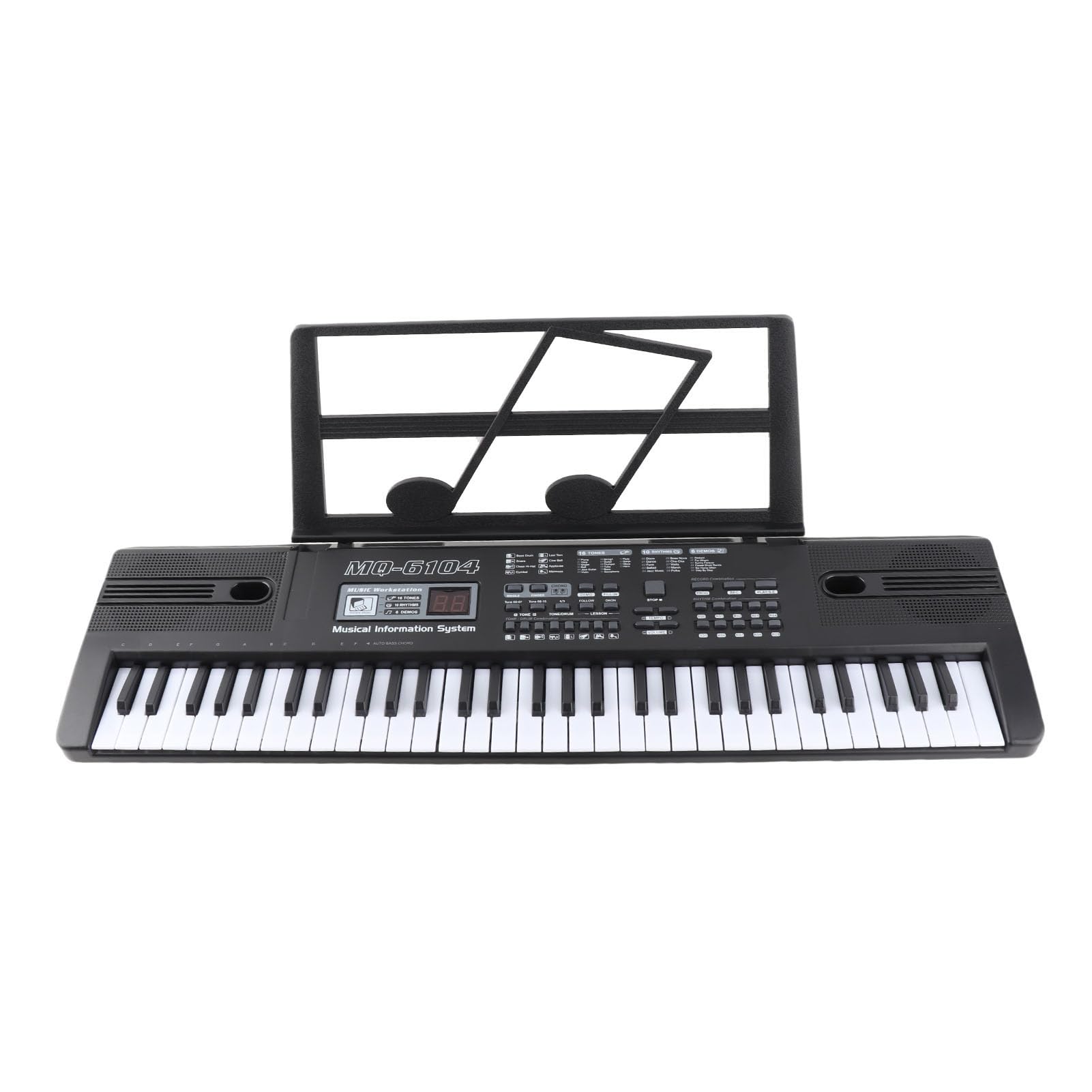 Teclado Digital 61 Teclas órgano Electrónico Portátil para Niños Aprendizaje Musical