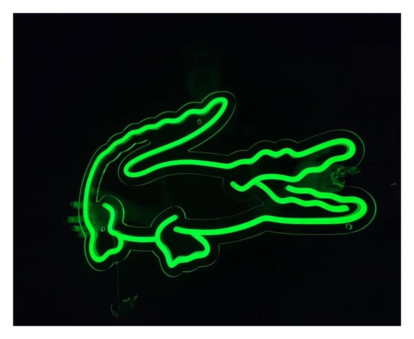 Lemst A Signs Lamp Crocodile Neon Signs Usb Powered Djustable Brightness Nimal Neon Lights, Suitable For Club Party Decor 20Cmx38cm(A)