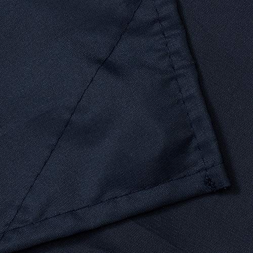 Image of N&Y HOME Fabric Shower Curtain or Liner 36 x 72 Inches Bath Stall Size with 2 Bottom Magnets, Hotel Quality, Washable, Water Repellent, Navy