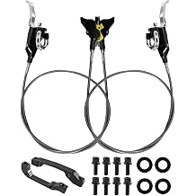 Upgraded Front Rear Brake Kit Fit for Surron Light Bee/Light Bee X Talaria Talaria Sting MX3 / R MX4 Segway X160 X260 eRide Pro SS, 4 Piston Brake Kit, Complete Dirt Bikes Part & Accessories