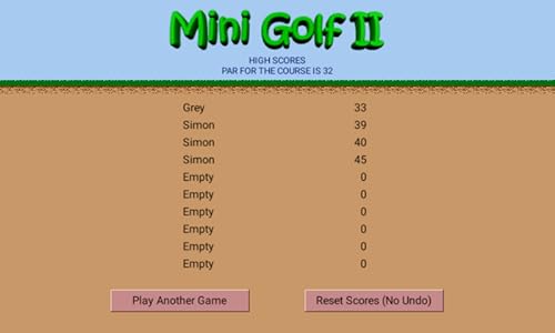 Mini Golf II