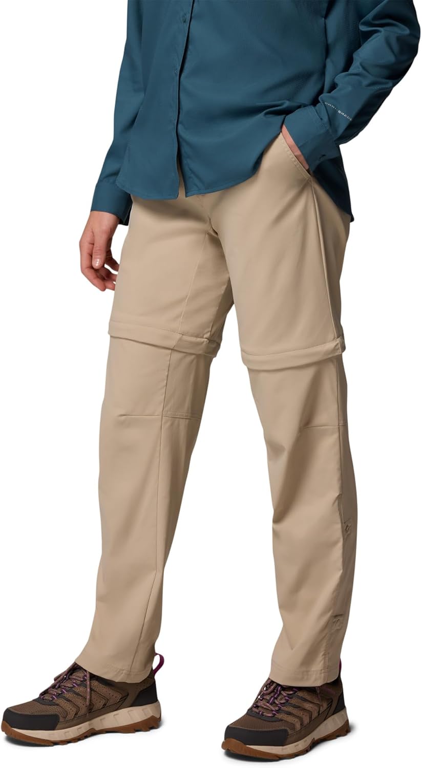 Columbia Women's Leslie Falls Convertible Hiking Pants, Ancient Fossil, 12 Short - Image 3
