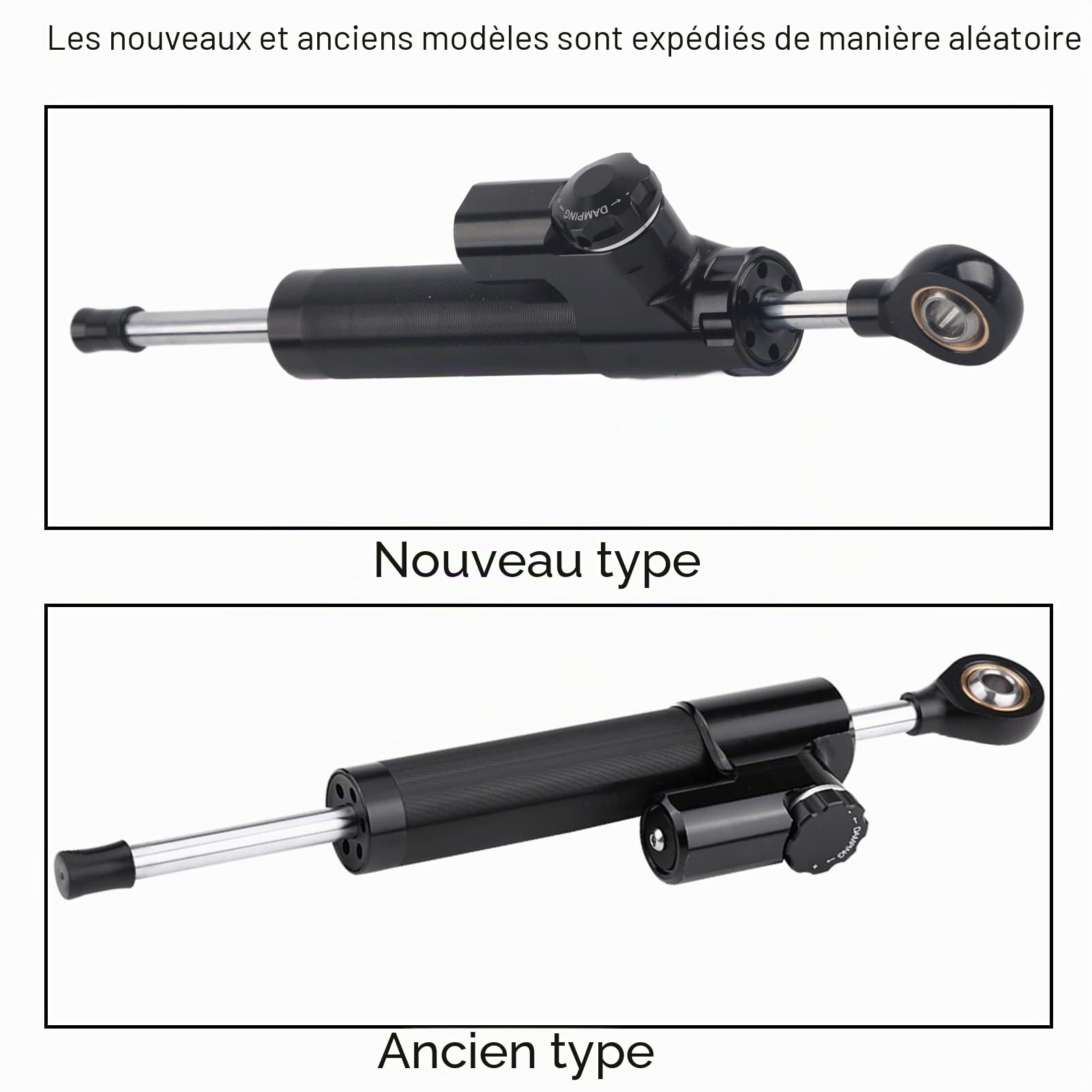Amortisseur de direction universel moto commande numérique par ordinateur Direction Moto Stabilisateur linéaire d'amortisseur renversé avec le support-Amortisseur De