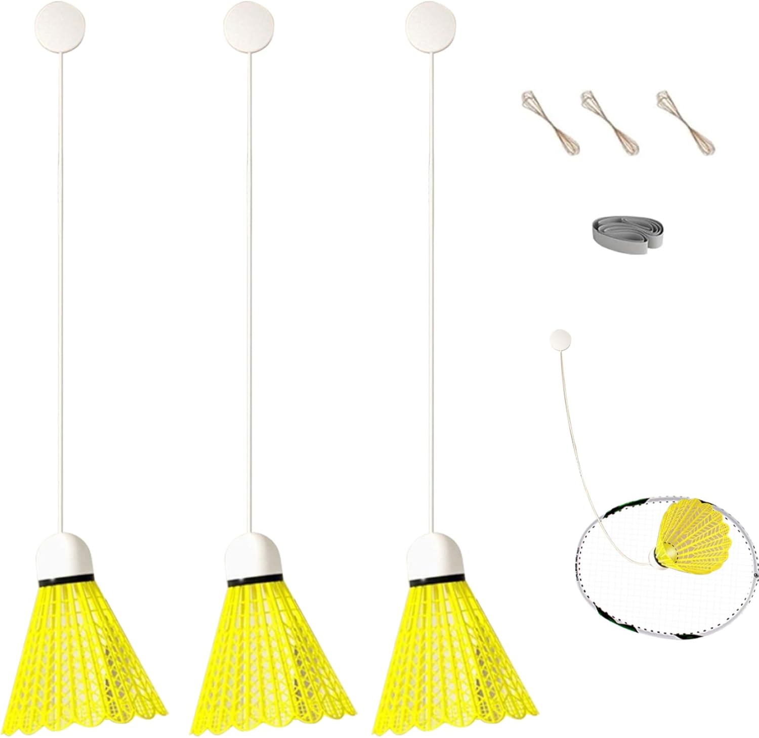 Badminton Rebound Trainer - Tragbarer Einzelspieler Trainer Für Garten & Halle