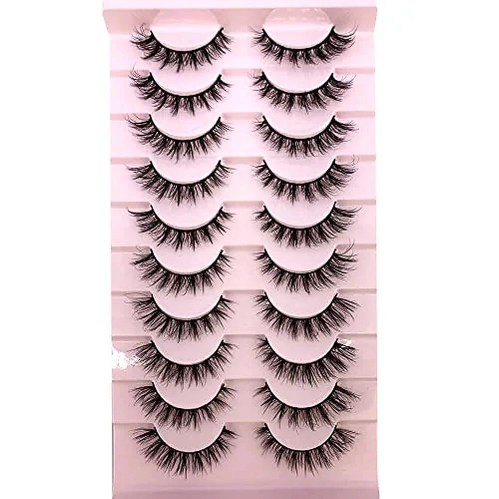 Eye 3D Curl Winged End Eye Elongated Thick Natural False Eyelash Messy Lash Wholesale FT-09