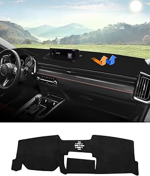 Autorder Dashboard Cover Mat for 2023 2024 2025 2026 Mazda CX-50 CX50 Accessories Dash Cover Flannel Dash Mat Sunshade Glare UV Rays Protector Without HUD