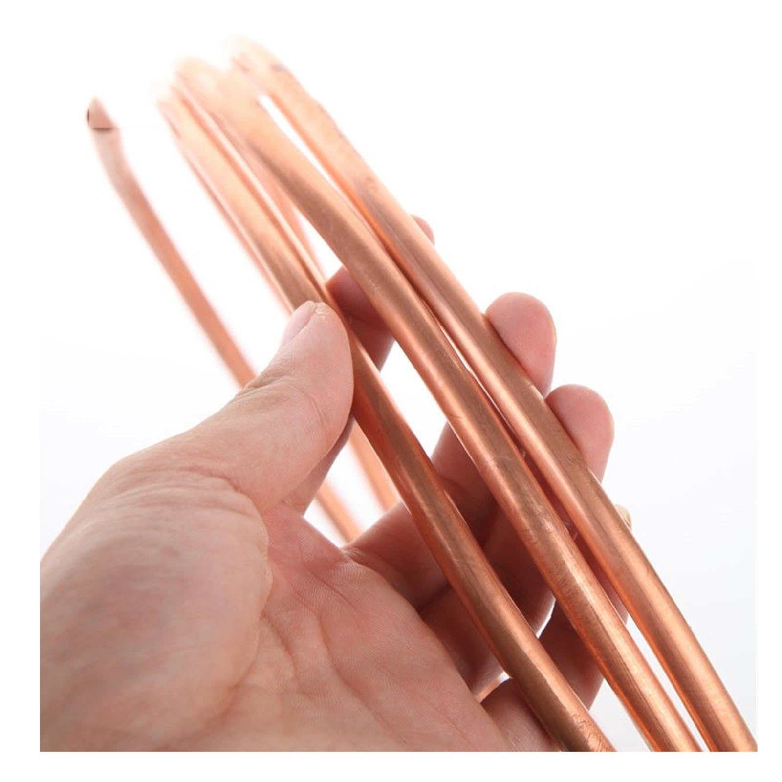 1 m/3 m OD 2 mm-12,7 mm Cewka miedziana/Węże chłodnicze klimatyzacji/Rury miedziane z miękką cewką T2 (Color : 1 Meter, Size : OD 10mm x T 2mm)