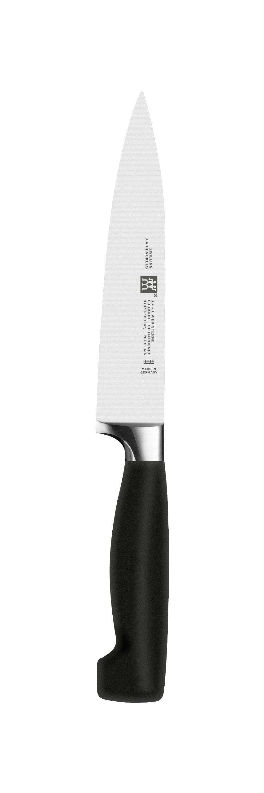 ZWILLING Bloc de Couteaux (6 Pièces), Bloc en Bois de Hêtre, Couteaux, Acier Inoxydable Spécial, Manche Plastique, série Four Star