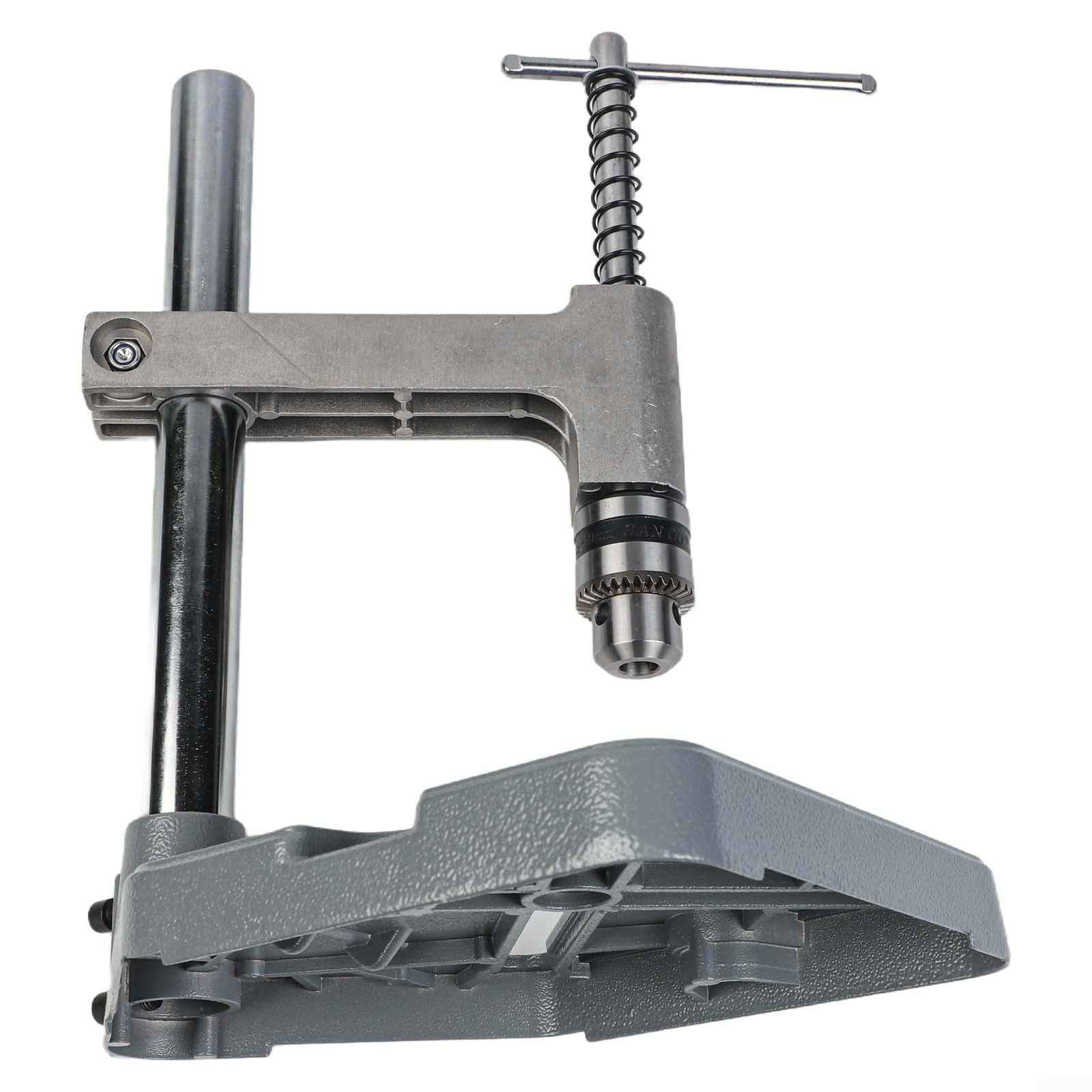 Maschiatrice verticale manuale con chiave regolabile per filettatura di precisione da 1,5 mm a 10 mm, lega di alluminio grigia (lega di alluminio)