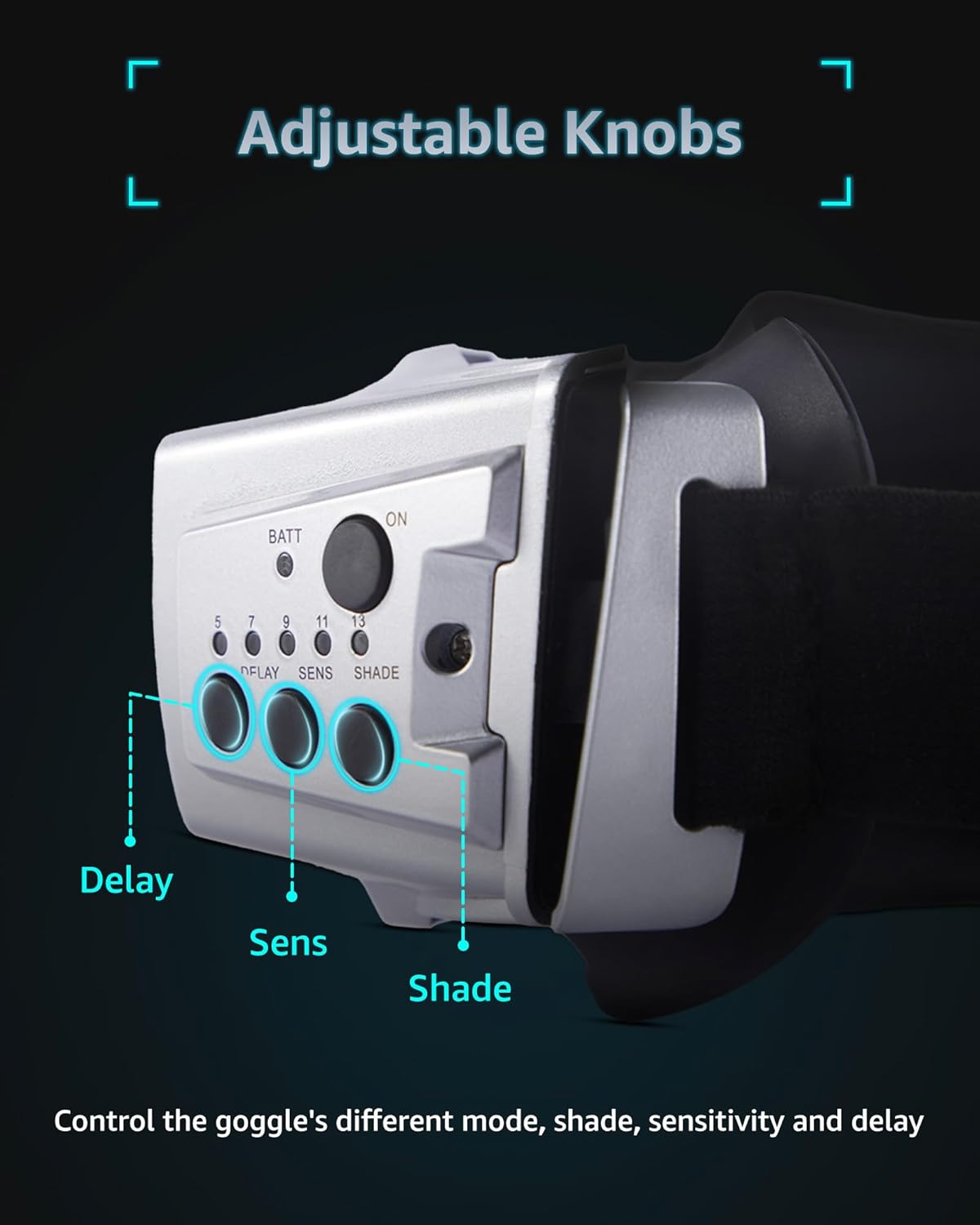 Welding Goggles with Adjustable Knobs