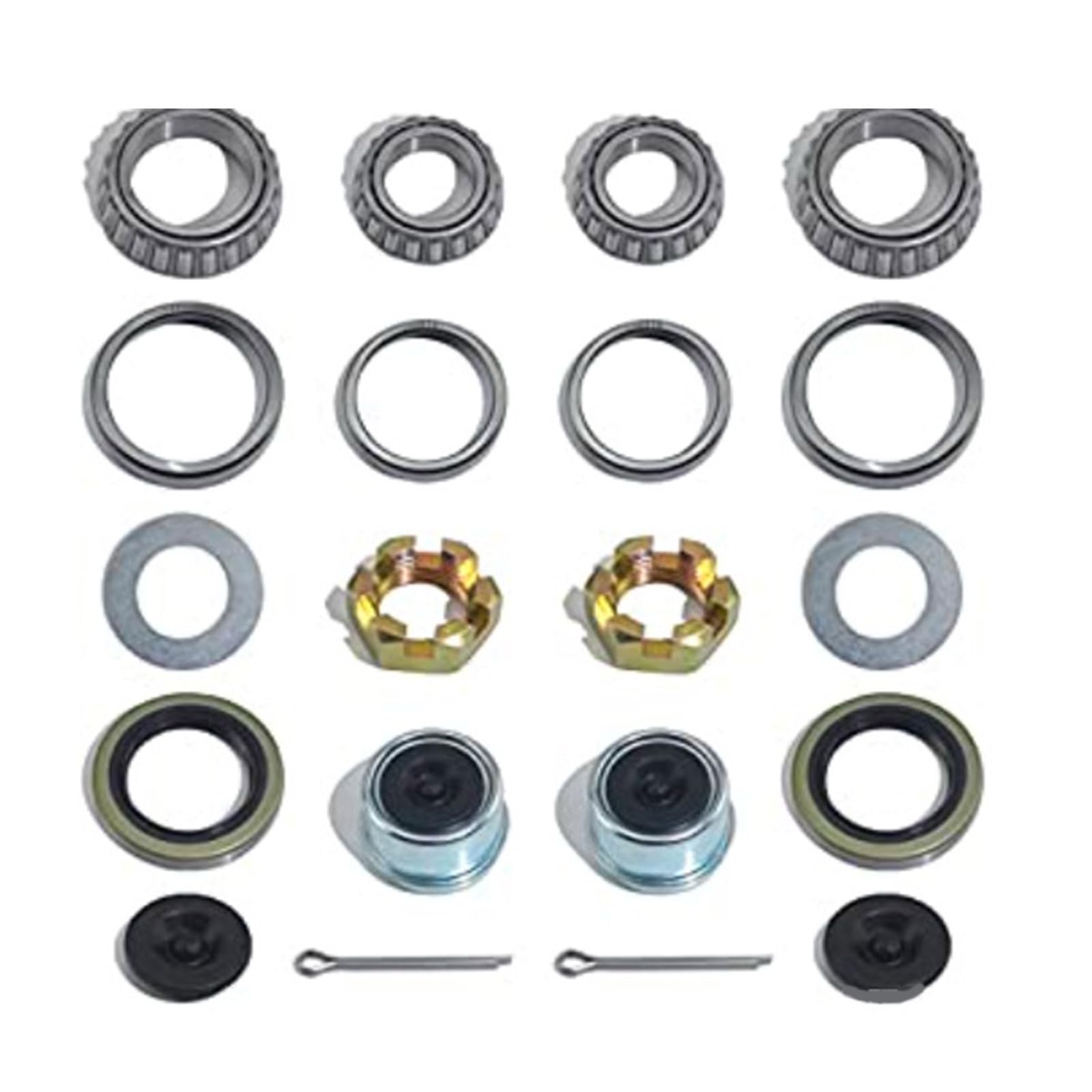 Kit de roulements de moyeu de roue de remorque L68149 L68111 L44649 L44610 171255TB Kit d'entretien Kit d'entretien de roulement de moyeu de roue de remorque 3,8 cm à 1 3/8"
