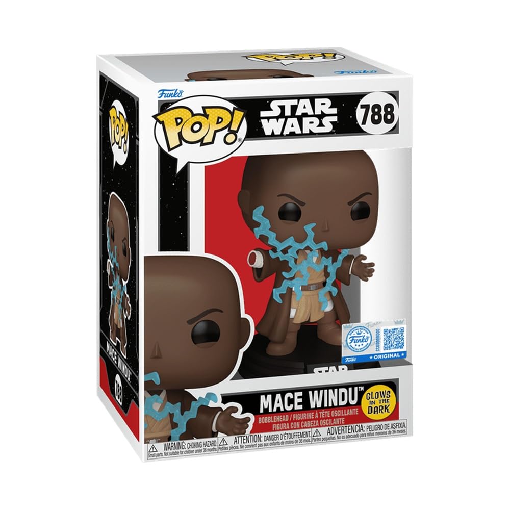 Funko Star Wars Episodio III Mace Windu Force Lightning Glow in