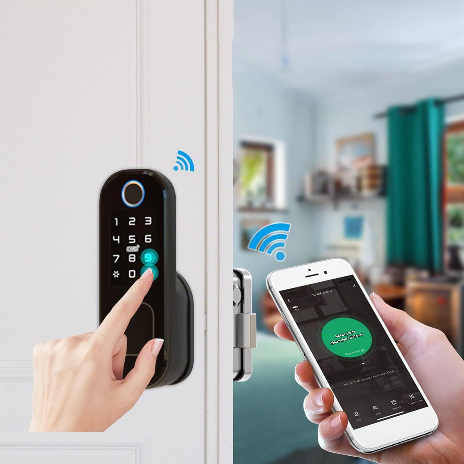 Serrure de Porte de sécurité à Domicile Carte D' Digitales Serrure de Porte Mot de Passe Quincaillerie de Porte Serrure de Porte Intelligente électronique