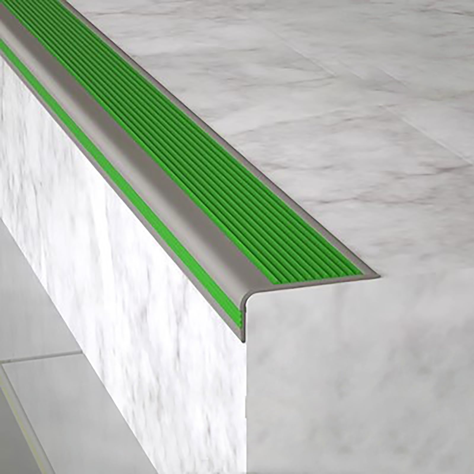 Profilo Per Scale In PVC A Forma Di L,Listello Angolare Profilo Per Bordi Scale,Profilo Per Gradini,Profilo Per Bordi Scale Autoadesivo,per Pavimenti Di Tutti I Tipi ( Color : Groen , Size : 5*2.5cm*2