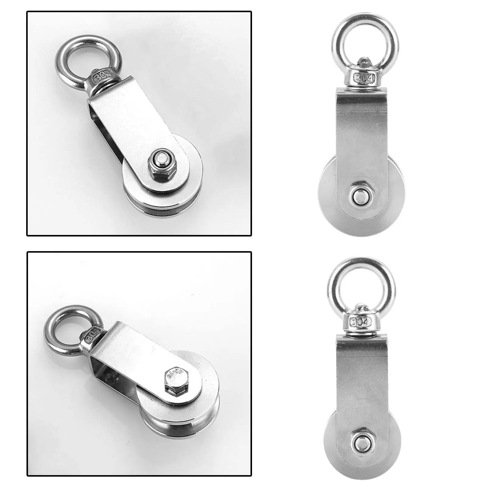 Polea Bloquear Equipo Fitness Para bloque polea, polea Cable rotación 360 ​​grados Para accesorio DIY, tendedero y gimnasio Polea