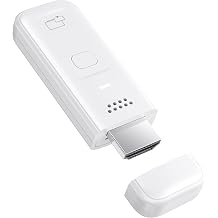 Wireless HDMI Display Adapter, 4K Decode & 1080P@60Hz Wireless Casting for iPhone/iPad/MacBook to TV/Monitor/Projector, Plug & Play Portable HDMI Extender Support AirPlay White-a