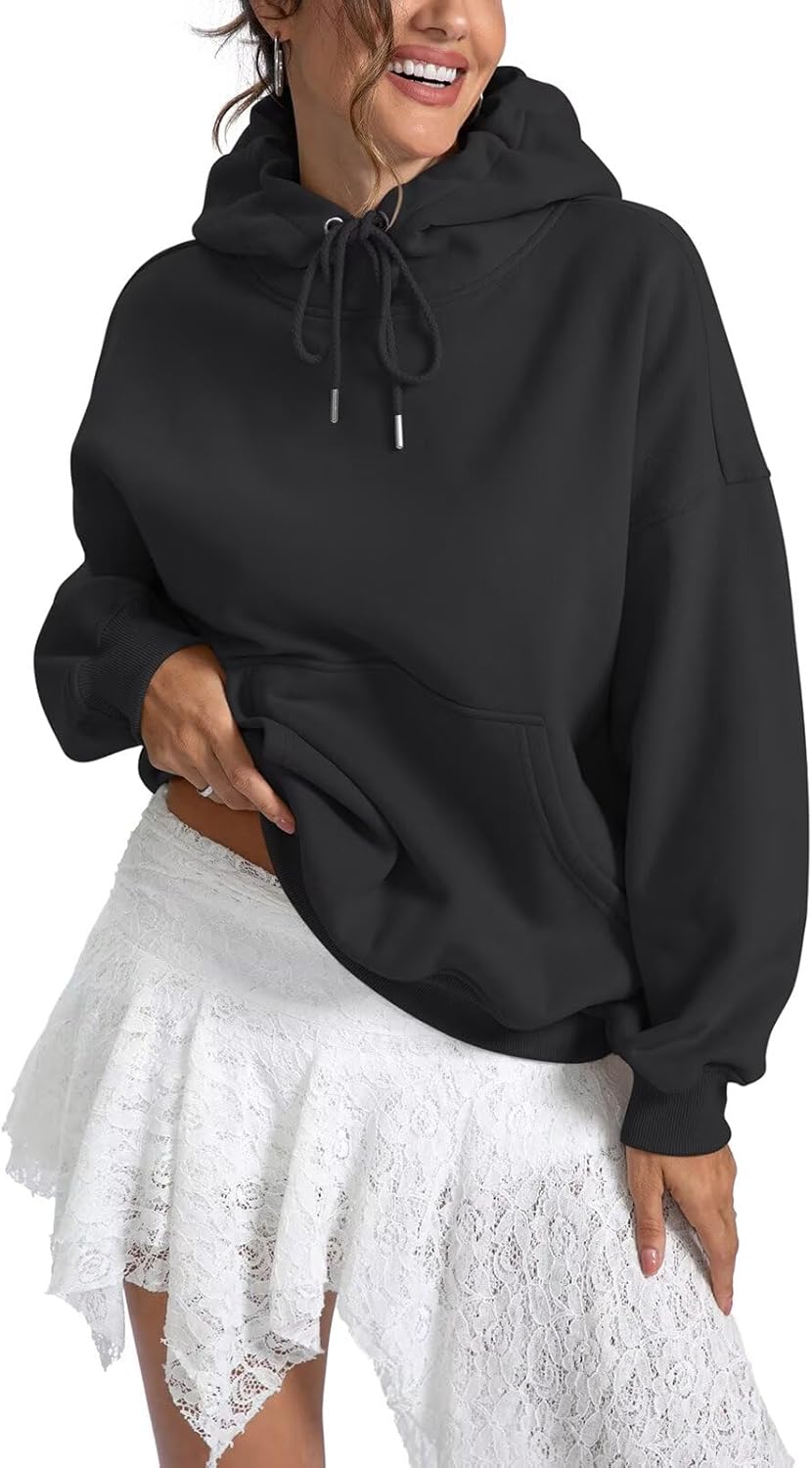 Womens Fleece Hoodies with Pocket Oversized Hooded Sweatshirt Trendy Pullover Long Sleeve Top Fall Outfits 2026 - Image 4