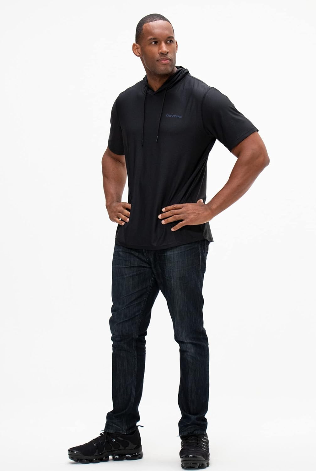 DEVOPS 3 Pack Men's Hoodie Short Sleeve Fishing Hiking Running Workout T-Shirts - Image 4