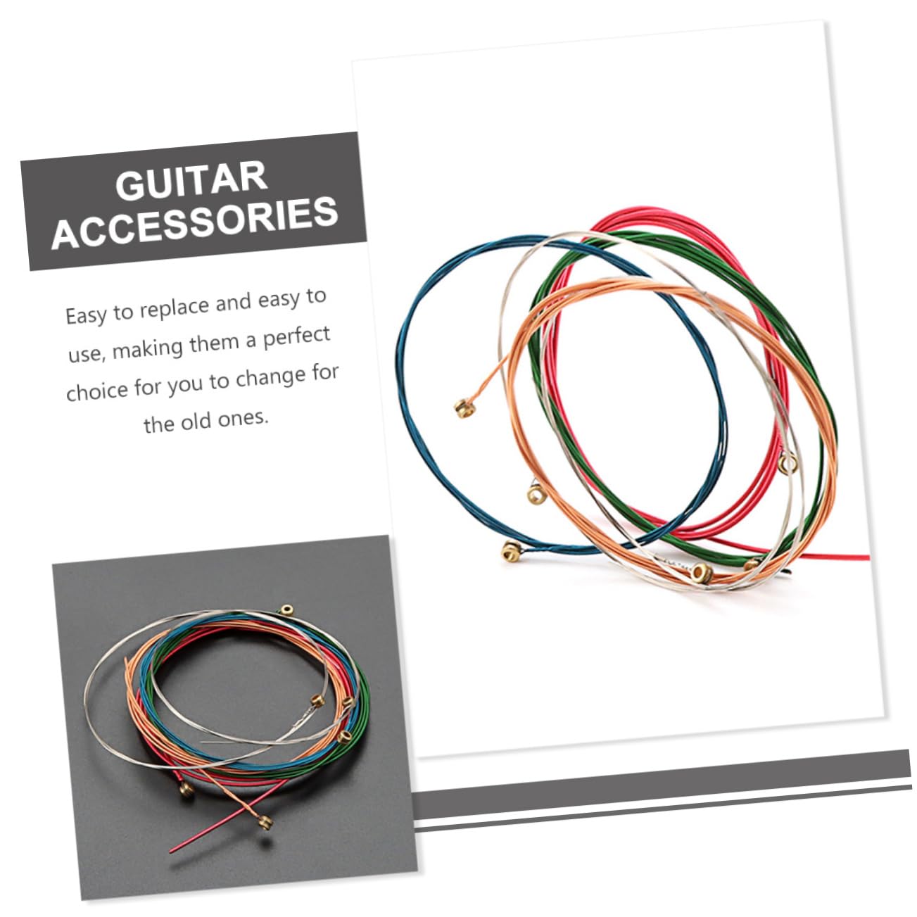 TOYANDONA 30stücke Teiliges Gitarrensaiten Für Akustik Und Folk-gitarren Langlebige Und Ersatzsaiten Für Musiker Und Praktische Geschenkidee Für Feiertage