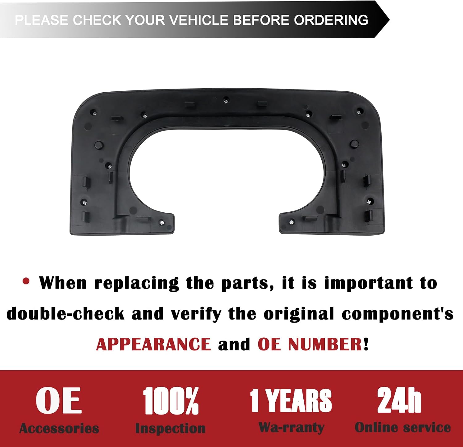 Center Console Cup Holder Replacement Pad Compatible with 1999-2010 Ford F250 F350 F450 Truck Accessories Cupholder Armrest Cover Trim (Black)