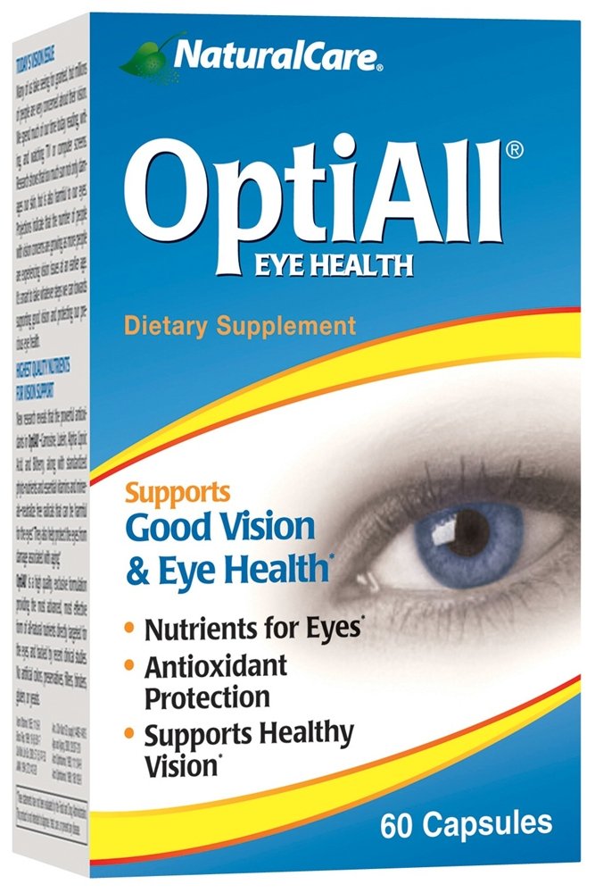 OptiAll Good Vision and Eye Health Dietary Supplement Capsules, 60-Count Packages (Pack of 2)