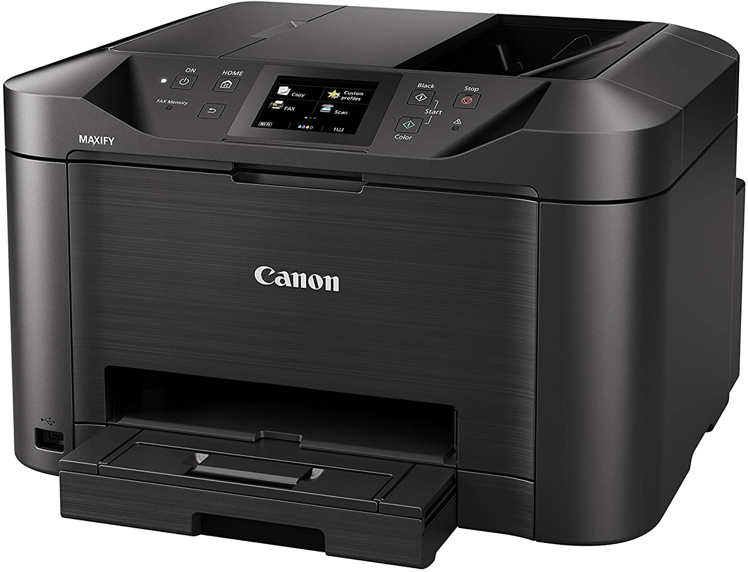 Canon Maxify Mb5150 Stampante Inkjet Multifunzione 4-1 Wireless, Touch Screen Da 8.8 Cm, 250 Fogli Di Capacità Alimentatore D-Adf