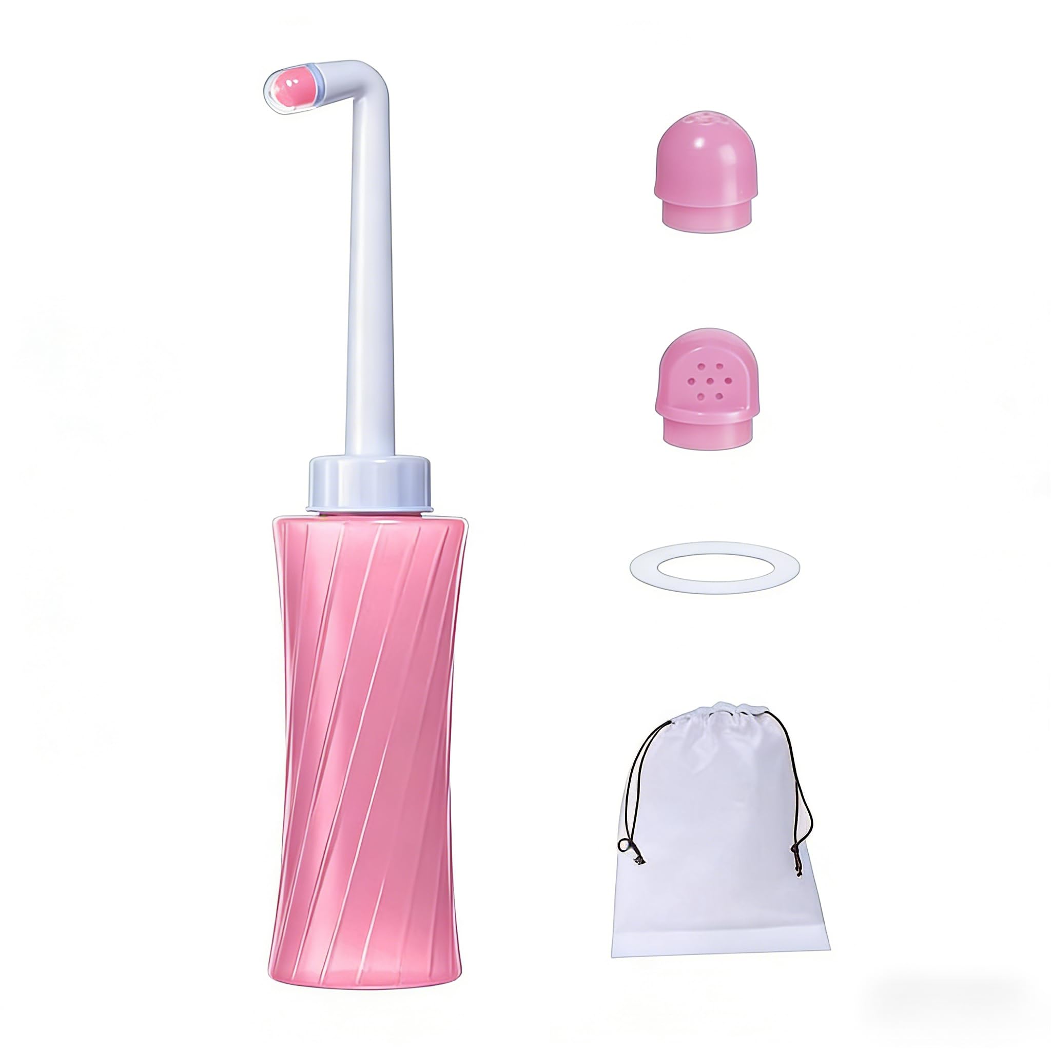 Portable Bidet Travel Large Capacity 14 OZ 400ML Peri Bottle Postpartum Essentials with Sealing Ring IPX7 Waterproof Squeeze