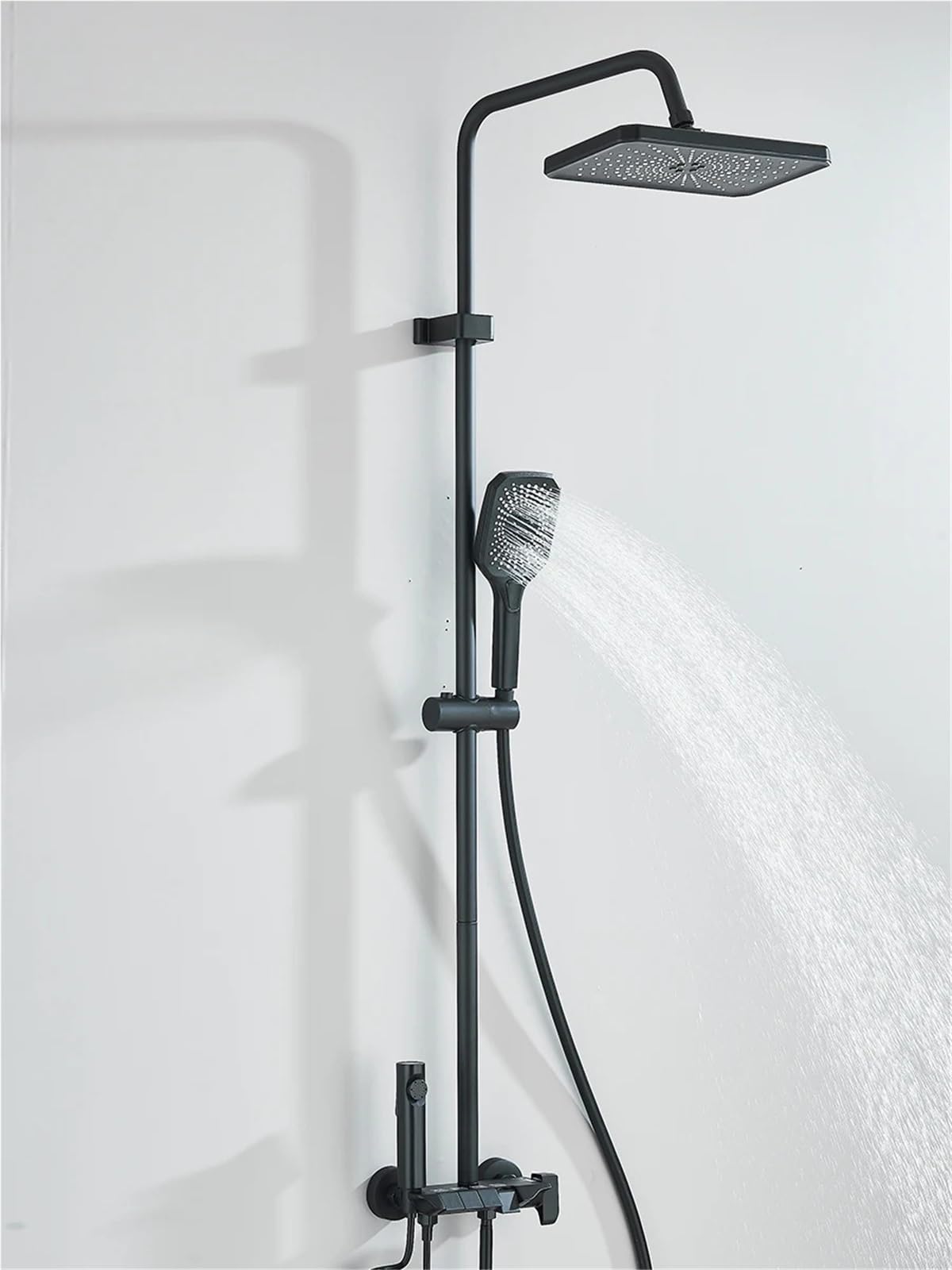 Kit de Douche de Pluie à 4 Voies avec Fonction Bidet, Ensemble de Robinet de Finition chromé pour Salle de Bain, tête de pulvérisation à Main de mélangeur à Froid Chaud avec Installation Facile