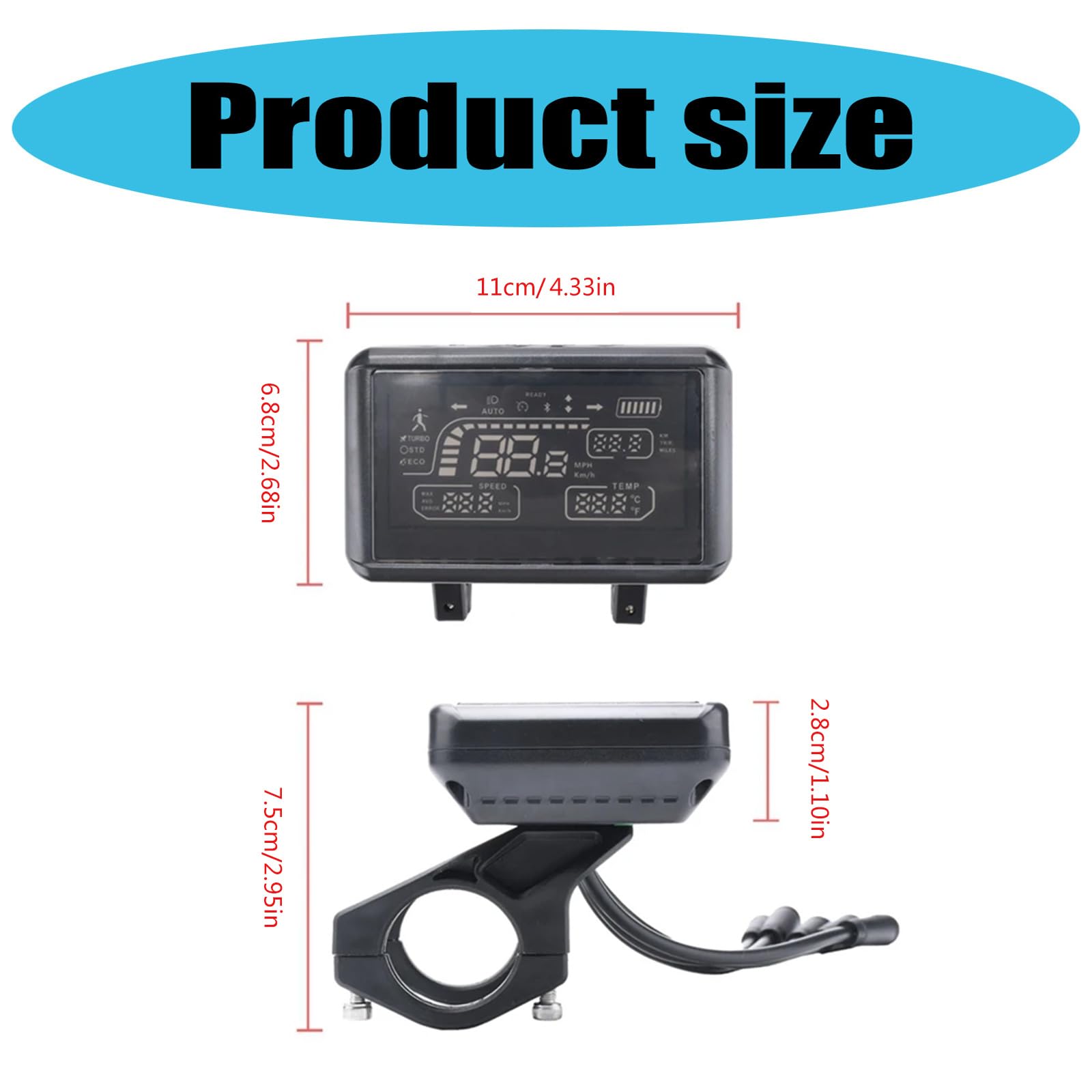 PANNEAU D'AFFICHAGE DE Scooter Électrique Contrôleur Électrique Sans