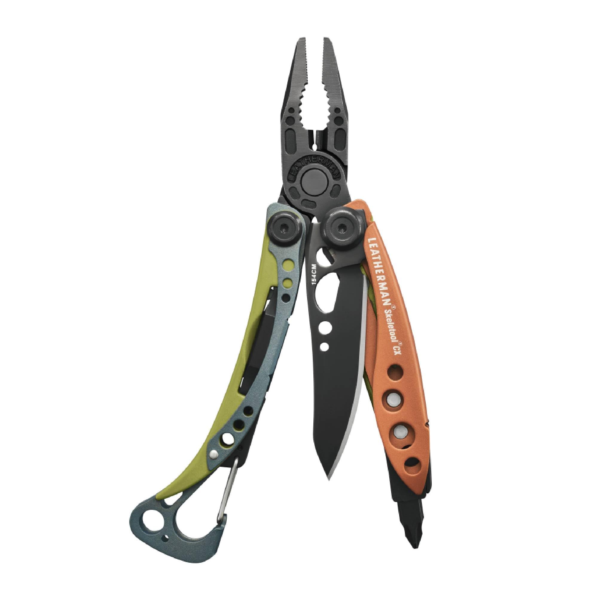 Leatherman Skeletool CX - 7-in-1 Camping & Survival Multi-Tool, Stainless Steel, Made in USA, Aurora