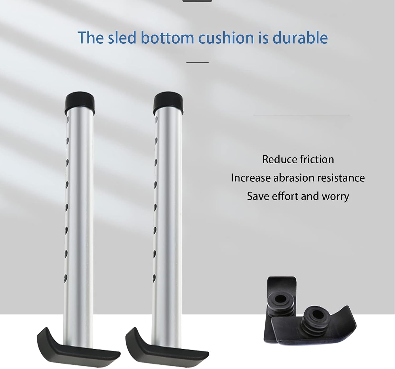 Andador vertical – Soporte de movilidad plegable de altura ajustable para personas mayores, diseño de doble plegado resistente, soporte para caminar fácil de usar para adultos