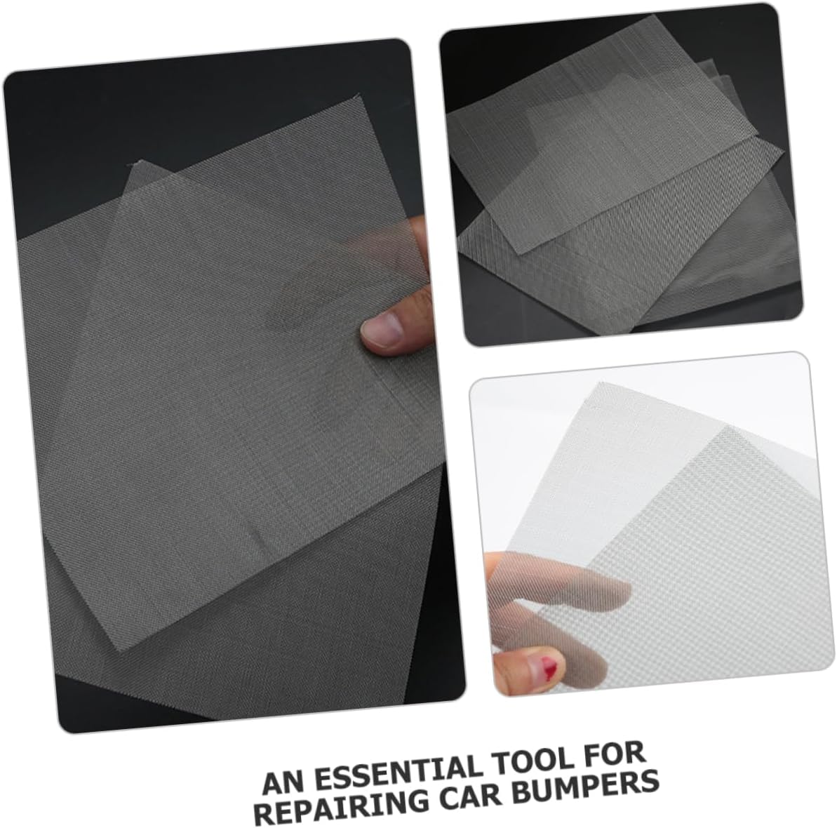 8pcs Plastic Repair Reinforcing Mesh for Car Bumper Repair Durable Stainless Steel Welding Screen for DIY Projects Garden Vent and Window Filter Applications