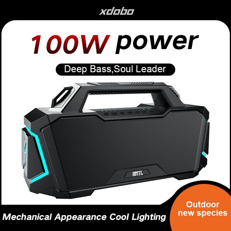 xdobo BMTL Metro 1992 Party Speaker Portable Bluetooth Speaker Wireless Loud Stereo Sound with Subwoofer Dual Pairing IPX6 Waterproof for Outdoor/Home/Party/Beach/Celebration/Travel - Image 6