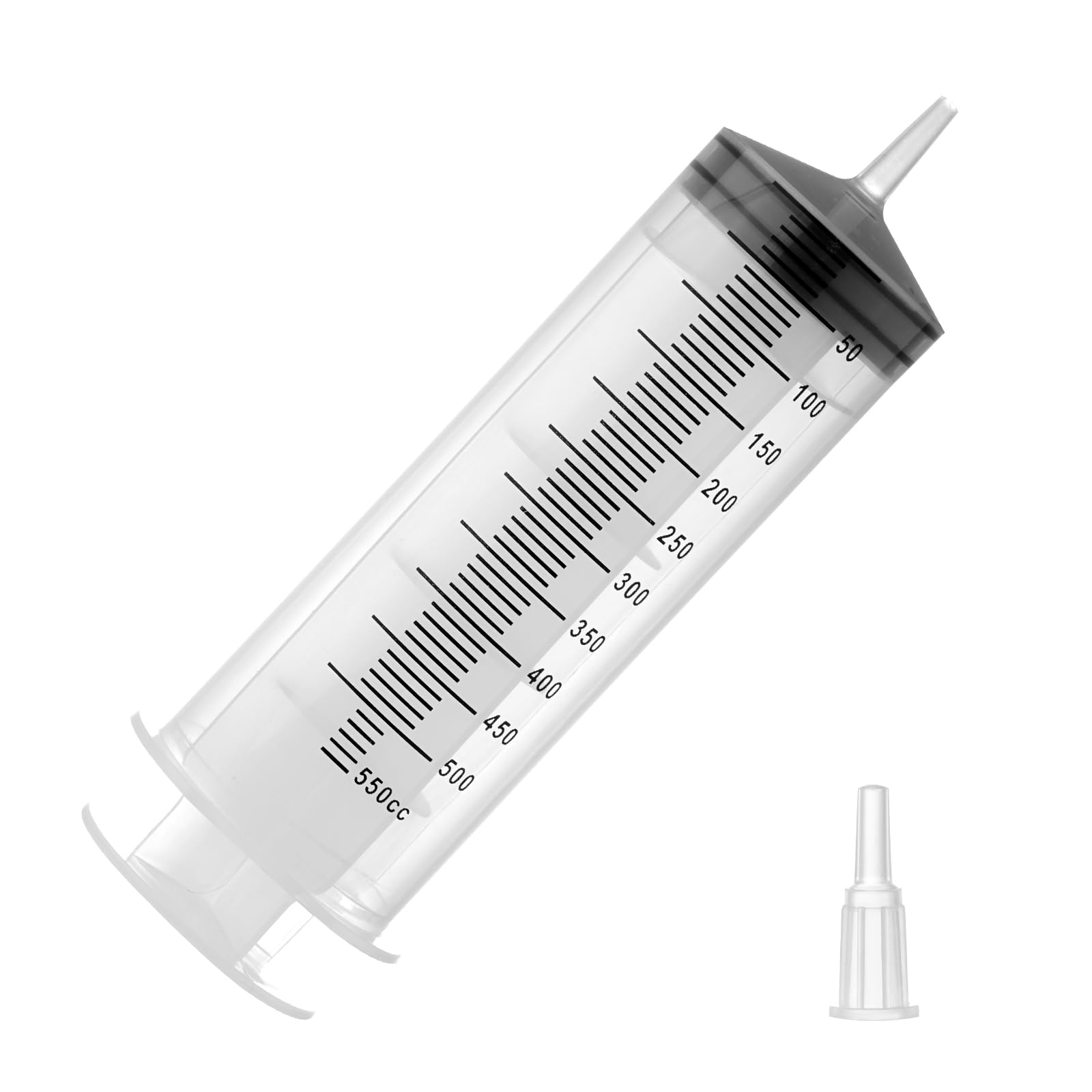 500ml Large Syringes, Individually Sterile Sealed Plastic Syringe for Liquid, Scientific Labs, Measurement, Pet Feeding ,Ink Refilling ,Oil or Glue