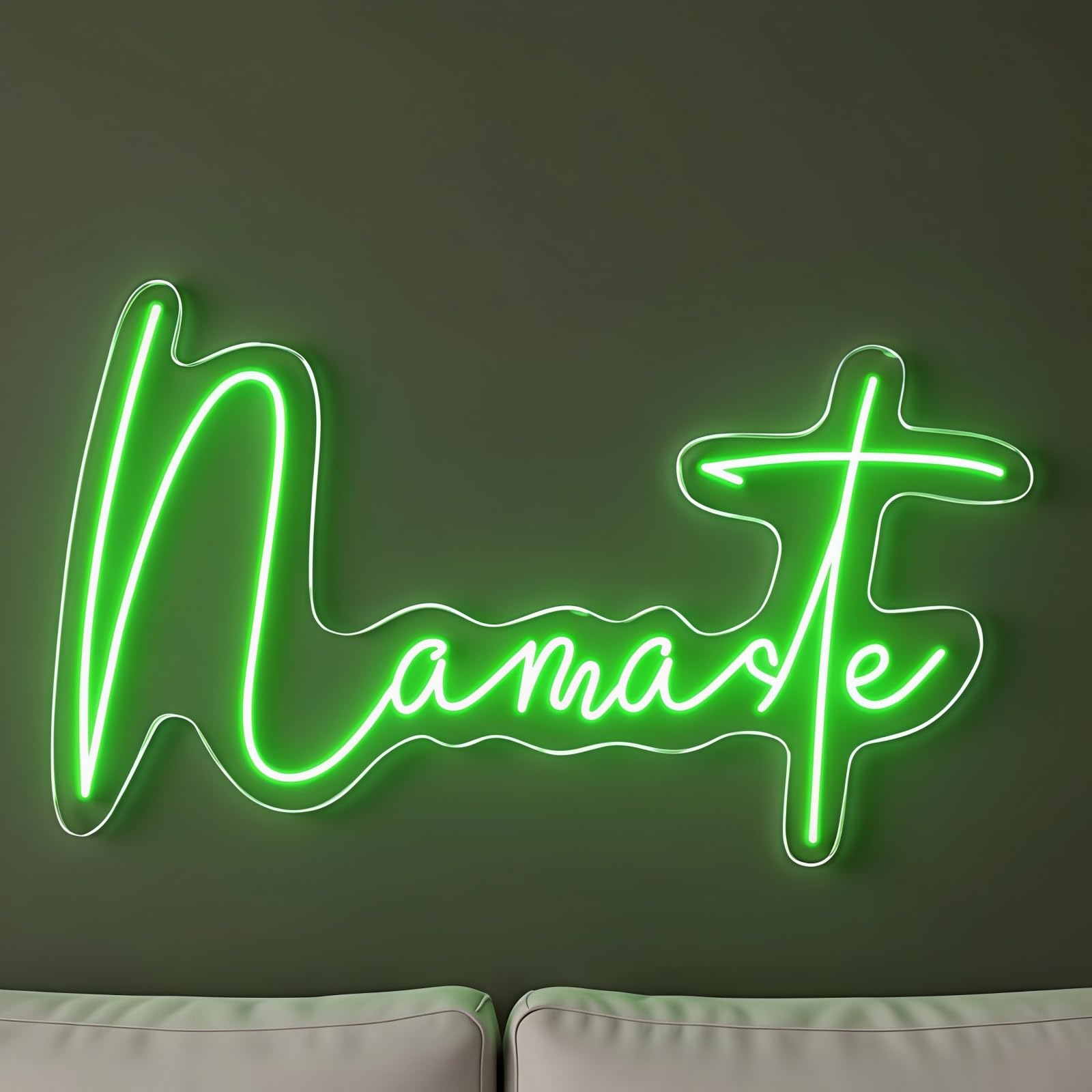 Namaste Neon Sign Yoga LED Neon Lights for Home Meditation Room Fitness Studio Yoga Room Pilates Classroom Gym Wall Decor โ image 1