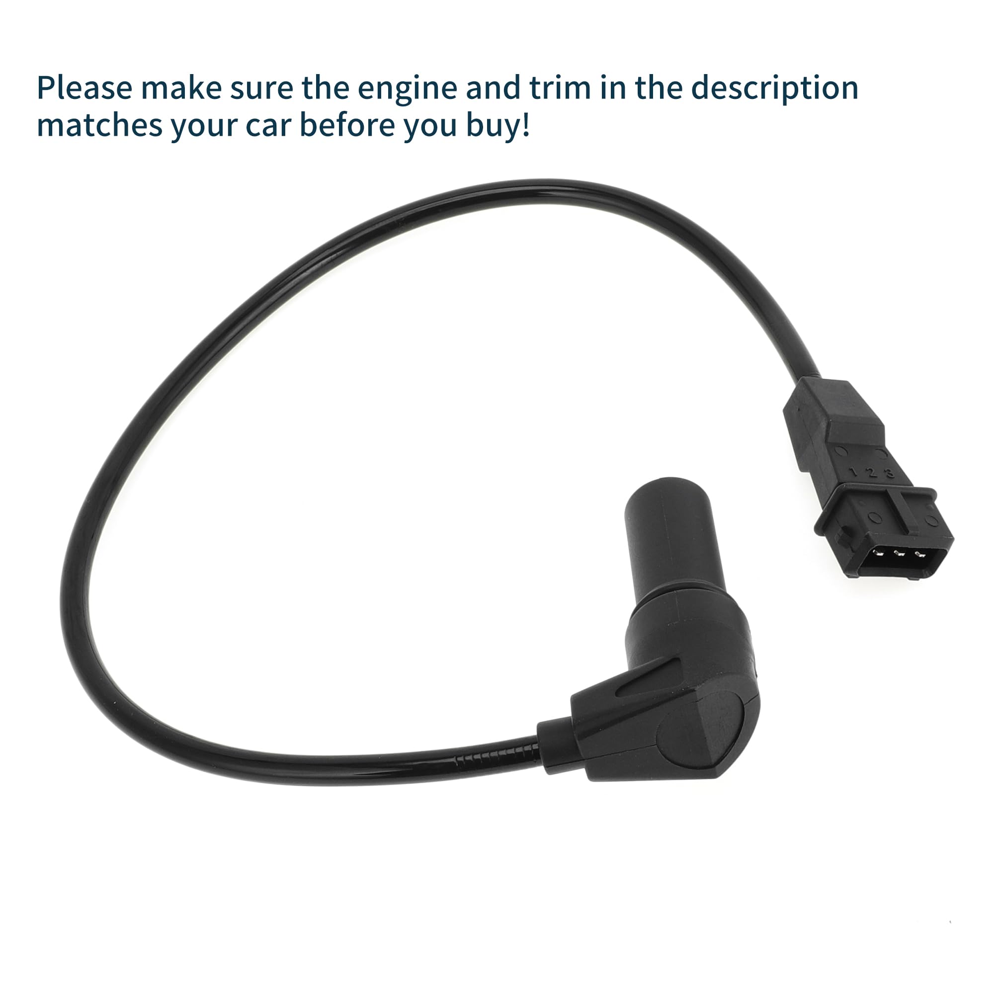 Sensore di Posizione Albero a Gomiti per Chevrolet Aveo 1.6 2004-2008 Resistente No.25182450 Sensore CKP Albero Motore Nero 1 Pezzo