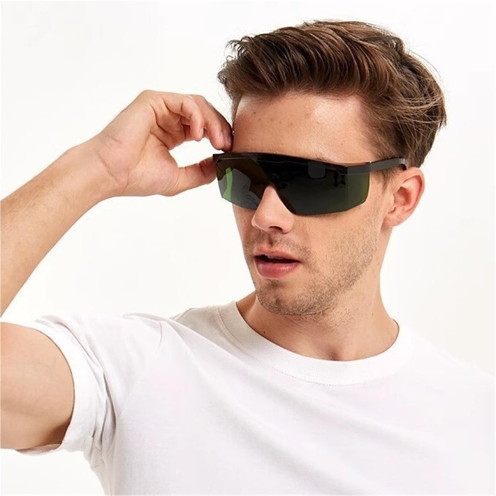 5pcs Lunettes À Jambe Télescopique Grande Monture Noire Pour Les Yeux