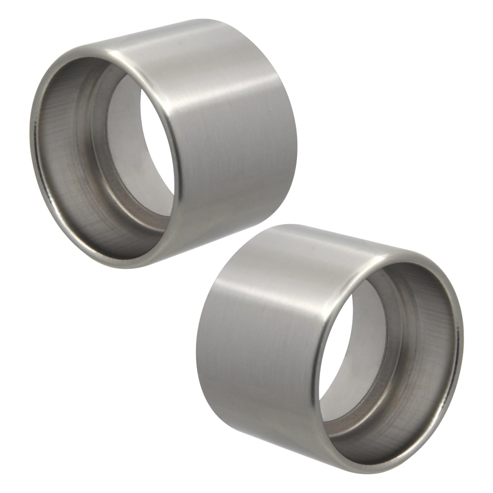 2Pcs Light Socket Shade Ring, Metal Lamp Shade Collar Rings with Thread Diameter 1-1/2 Inches, for Medium-Base Ceramic Sockets, Lock E26 E27 Ceramic/Porcelain Socket (Nickel)