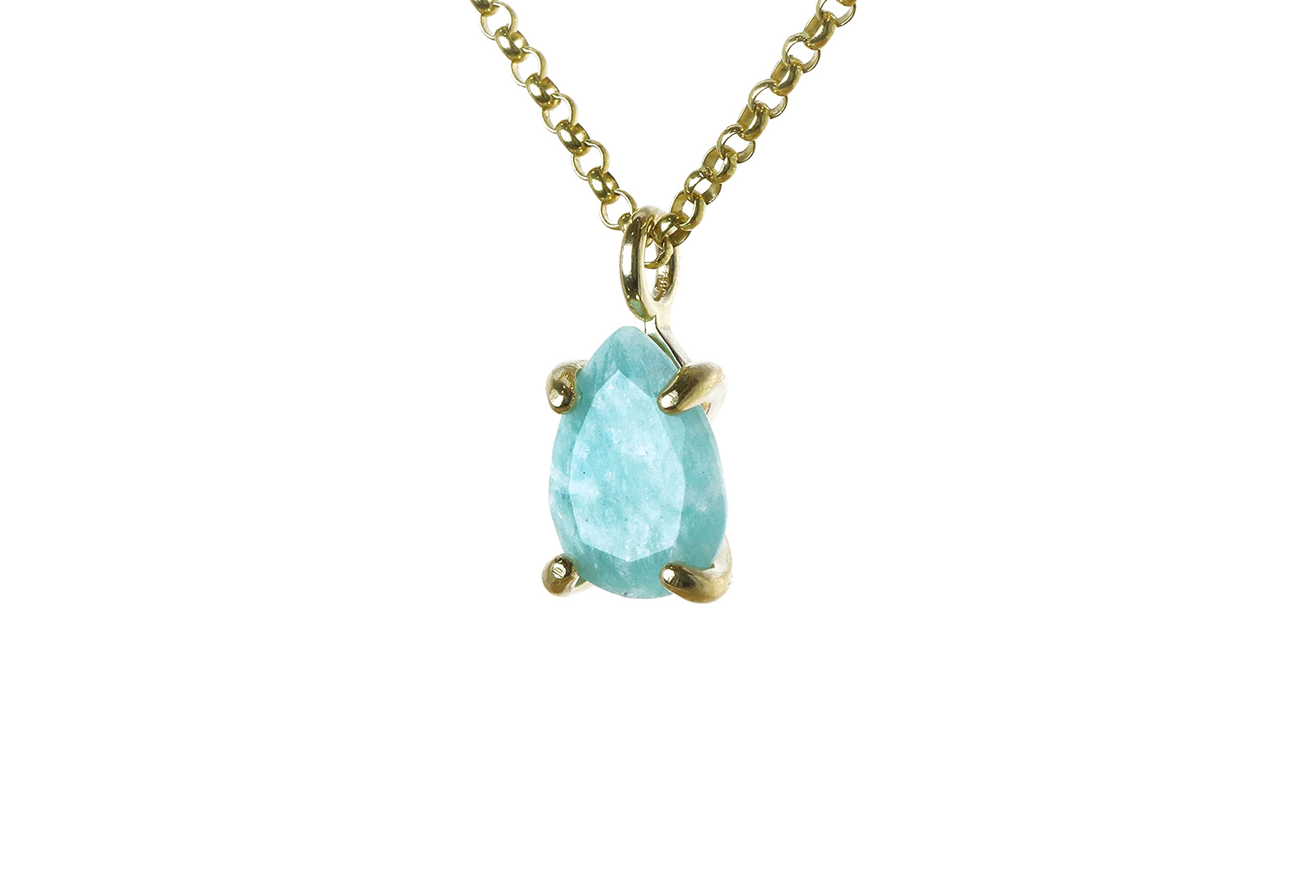Collier d'Amazonite en forme de larme, l'idée cadeau d'anniversaire parfaite pour elle - 8