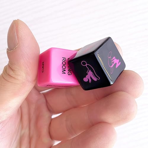 Vista 26 de Juego de 2 dados para parejas, ideas para citas, edición nocturna, portátil, regalo de aniversario y San Valentín para hombres y mujeres, múltiples