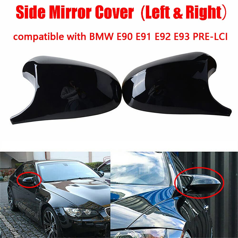 Baceyong 1 par m3 de espejo lateral de estilo M3 Fit BMVV E90 E91 E92 E93 Modelo pre-LCI