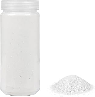 Heku 30330-01: Arena decorativa, color blanco, 750 g, en lata resellable, 750g