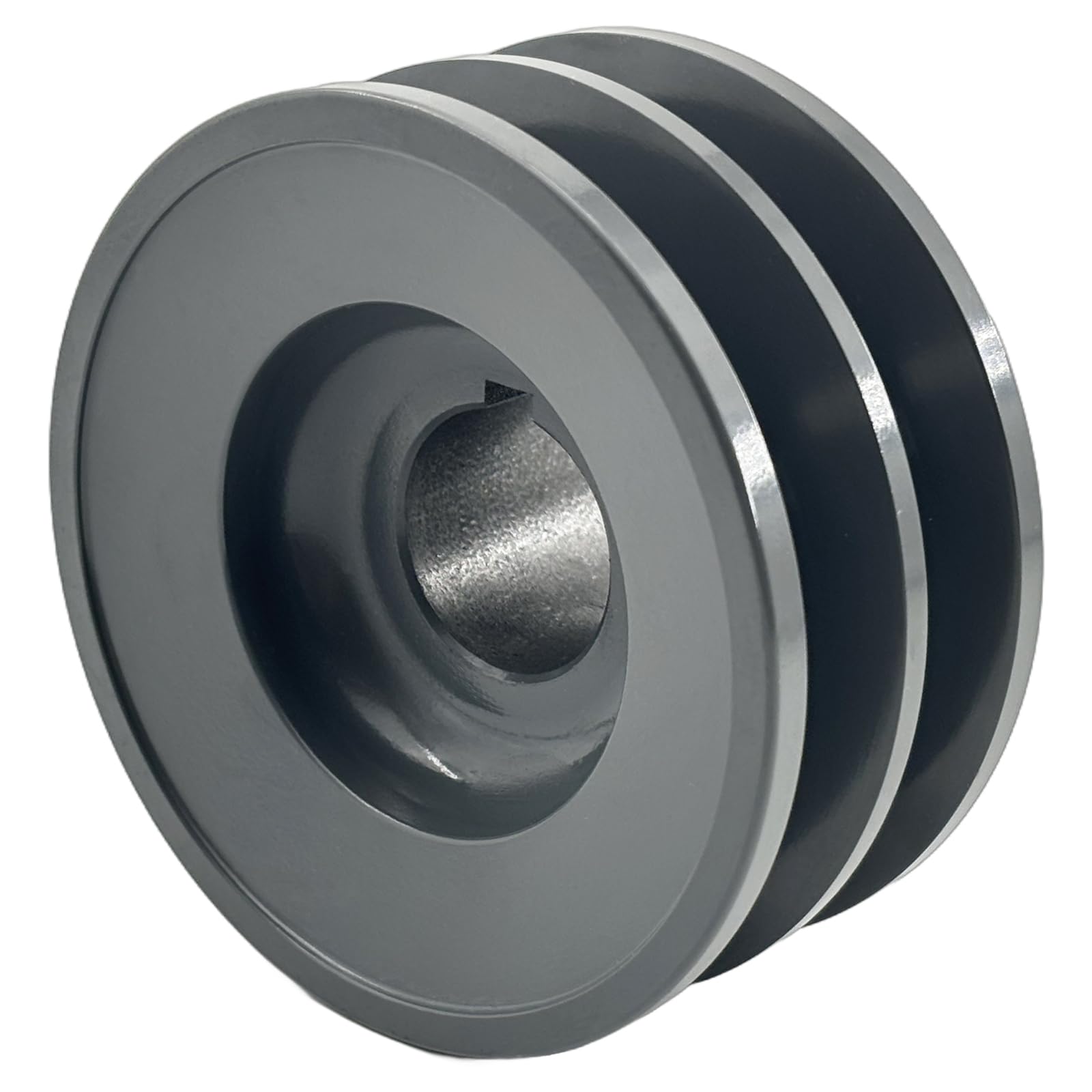 Carbon Steel Pulley Saelno Single Groove V-Belt Pulley - 4 Inch OD, 5/8 Inch Bore For A/B 4L/5L Belts Carbon Steel Motor Pulley