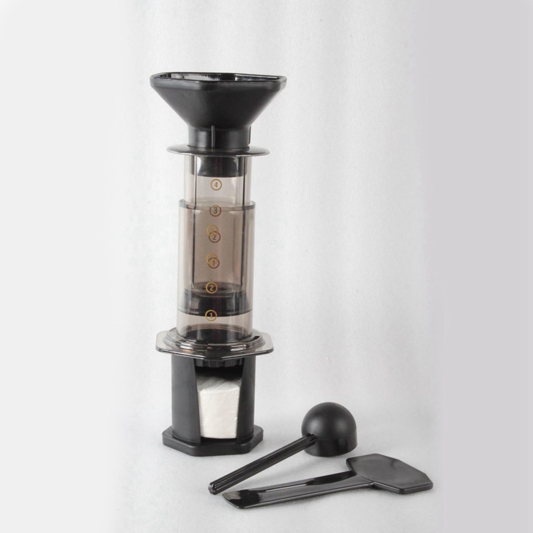 2 cafeteras portátiles para cafeteras francesas, prensadas a mano, filtro antigoteo para oficina, hogar, viajes, campamento, cafetera