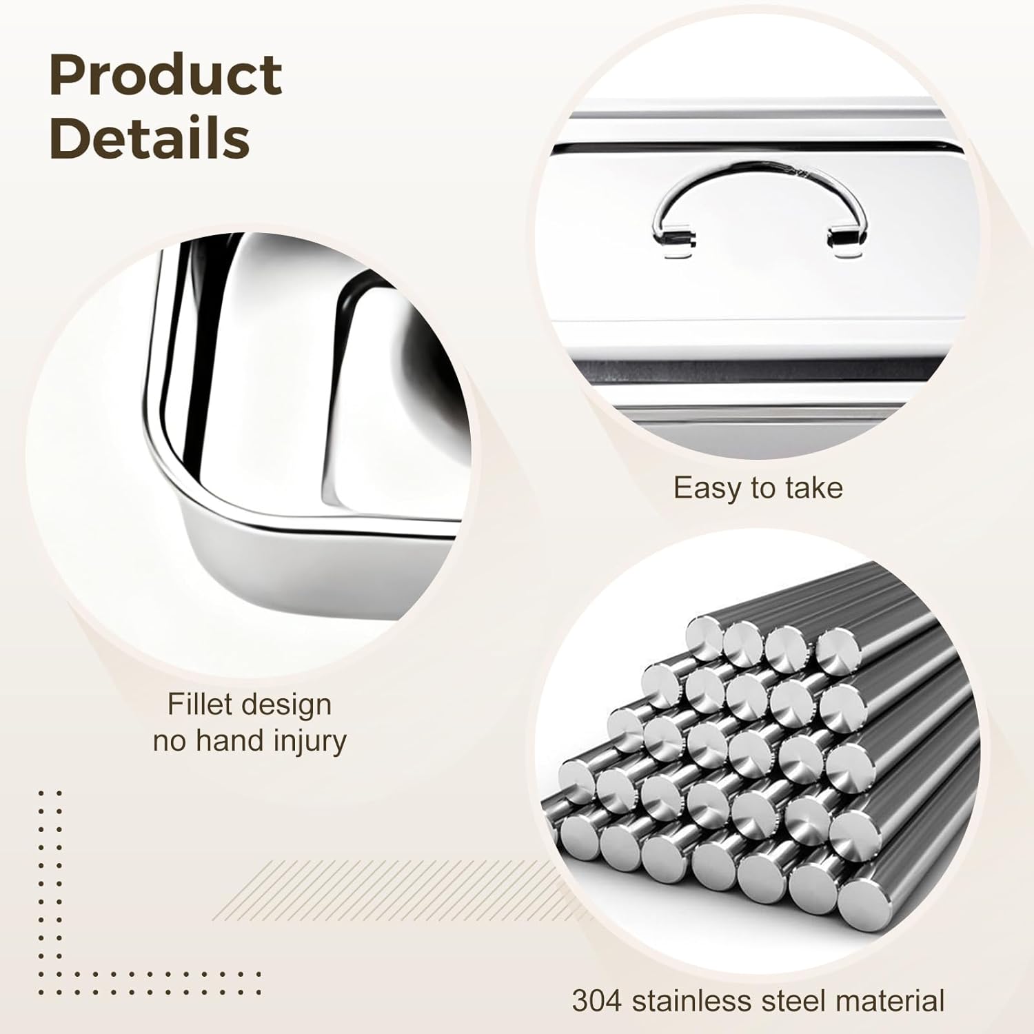 Stainless Steel Medical Surgical Trays 2 Pcs, 201 Sterilized Plate Box with Lid, Easy Access Handle, Large Capacity, Dental Instruments Tray Organizer Holder, for, Surgical, Lab